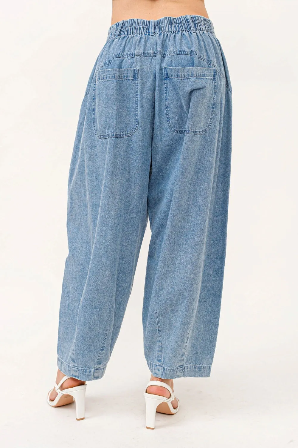 And The Why Elastic Back Pleated Baggy Jeans sold by Charming Charlie product image thumbnail 2