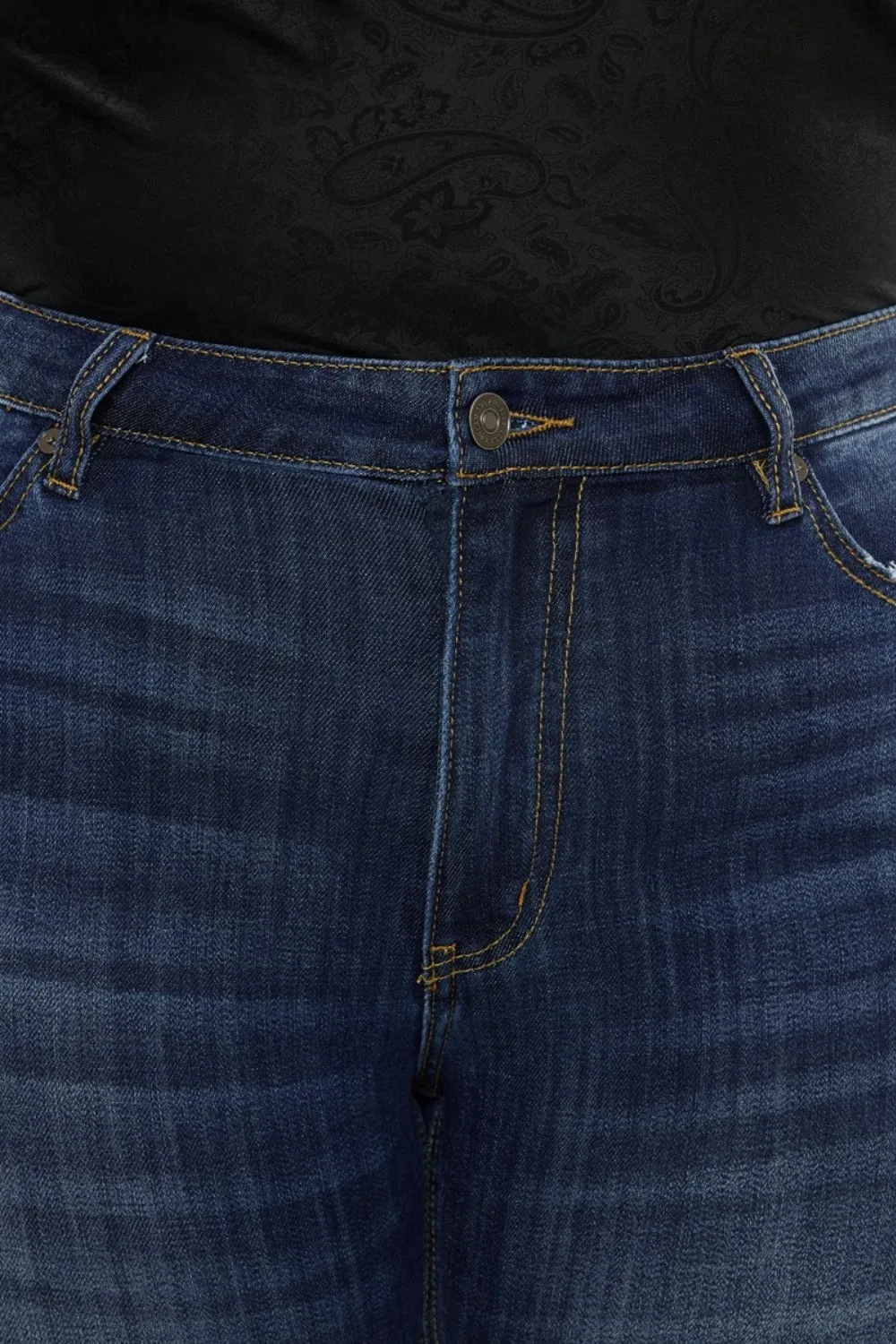 Kancan Full Size Mid Rise Slim Flare Jeans sold by Charming Charlie product image thumbnail 5