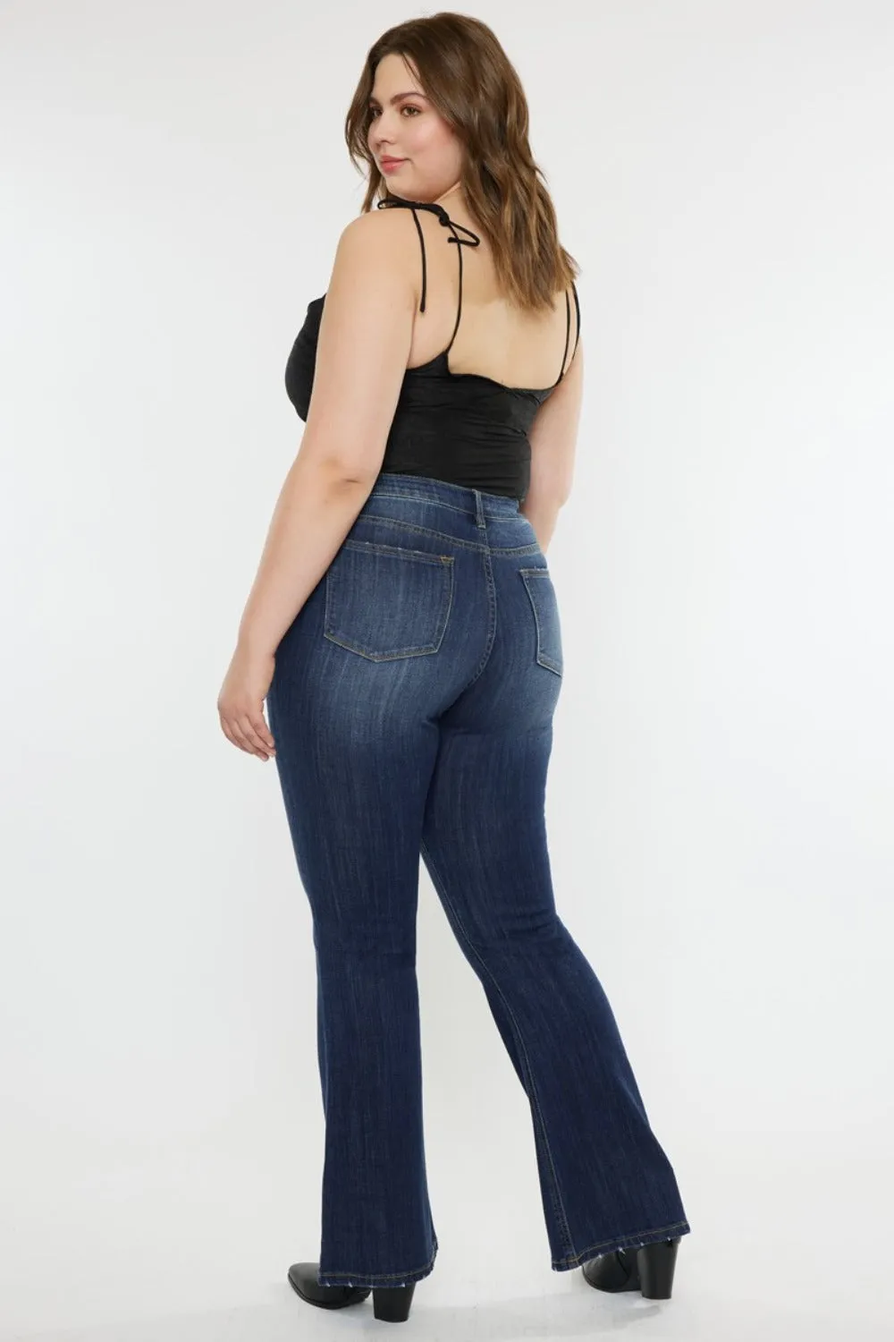 Kancan Full Size Mid Rise Slim Flare Jeans sold by Charming Charlie product image thumbnail 2
