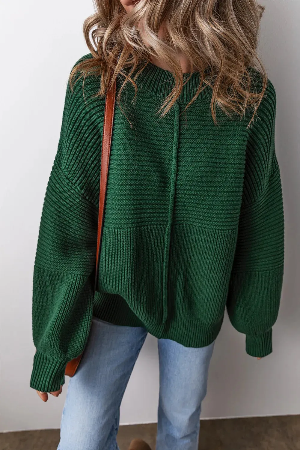 Round Neck Dropped Shoulder Sweater sold by Charming Charlie product image thumbnail 5