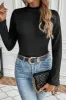 Thermal Lined Mock Neck Long Sleeve Blouse sold by Charming Charlie