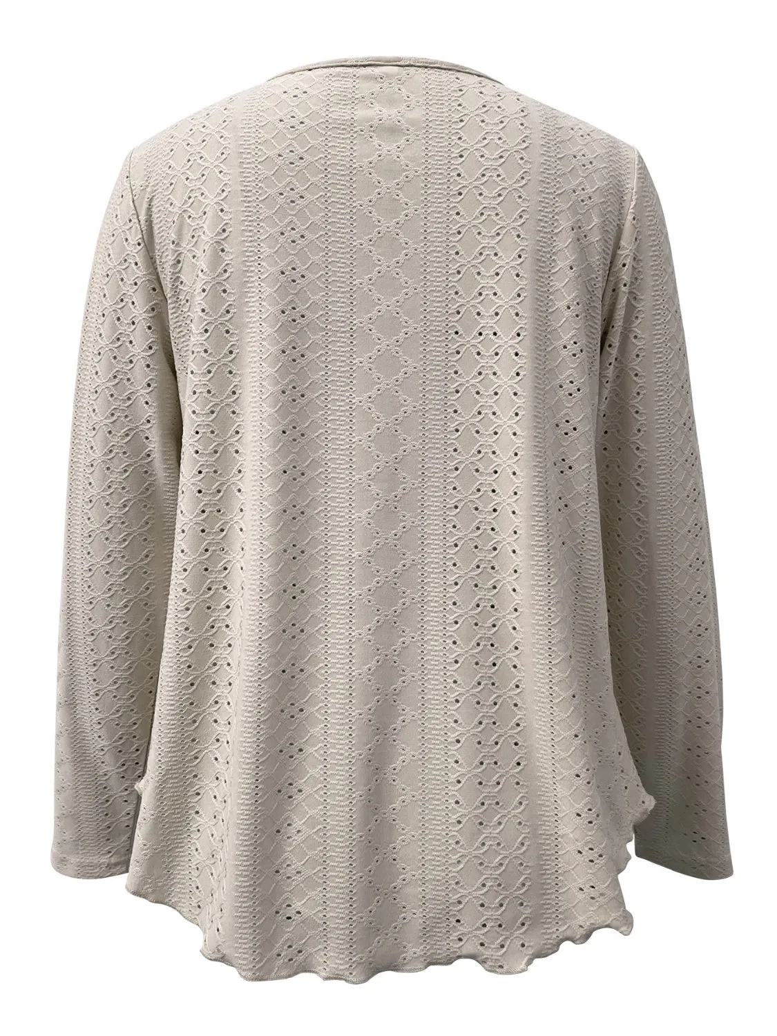 Eyelet Long Sleeve Blouse sold by Charming Charlie product image thumbnail 3