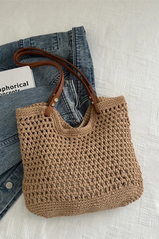 Openwork Woven Tote Bag sold by Charming Charlie