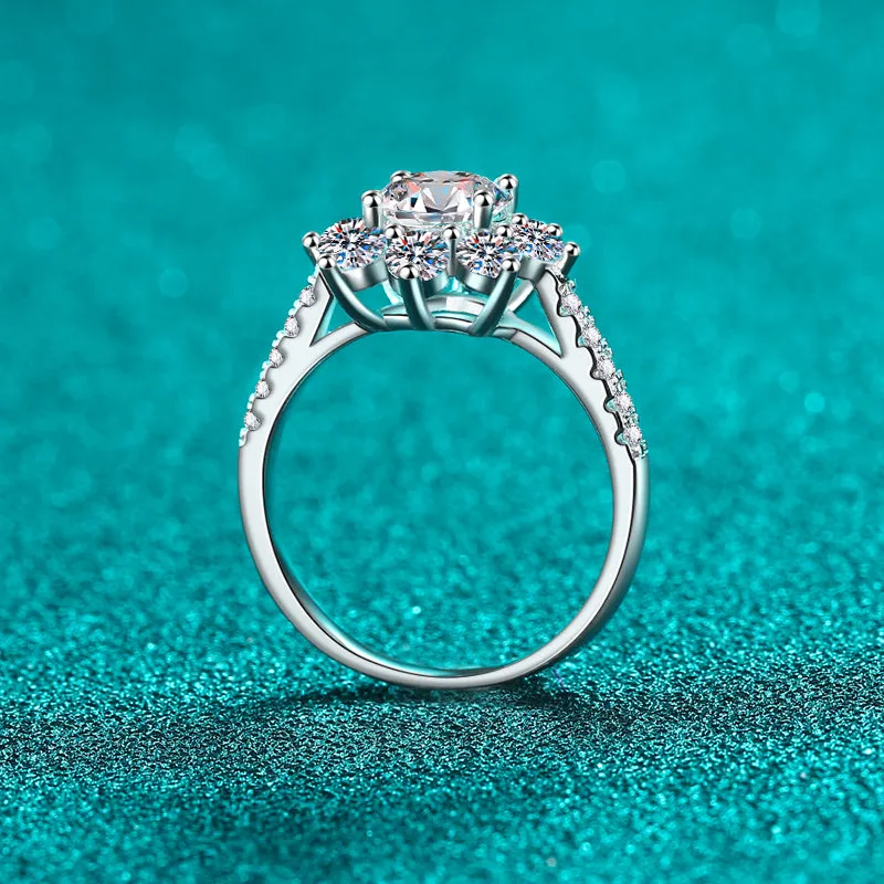 1 Carat Moissanite 925 Sterling Silver Ring sold by Charming Charlie product image thumbnail 3