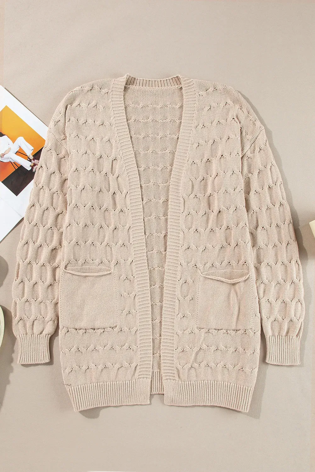 Open Front Long Sleeve Cardigan sold by Charming Charlie product image thumbnail 2