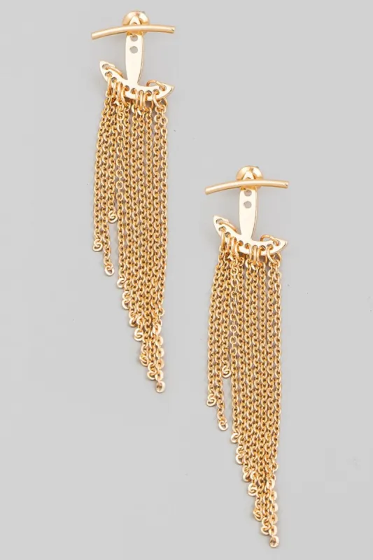 Fame Mini Chain Dangle Fringe Earrings sold by Charming Charlie