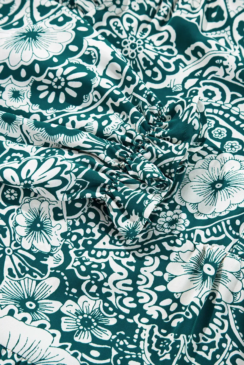 Plus Size Ruffled Printed Flounce Sleeve Dress sold by Charming Charlie product image thumbnail 5