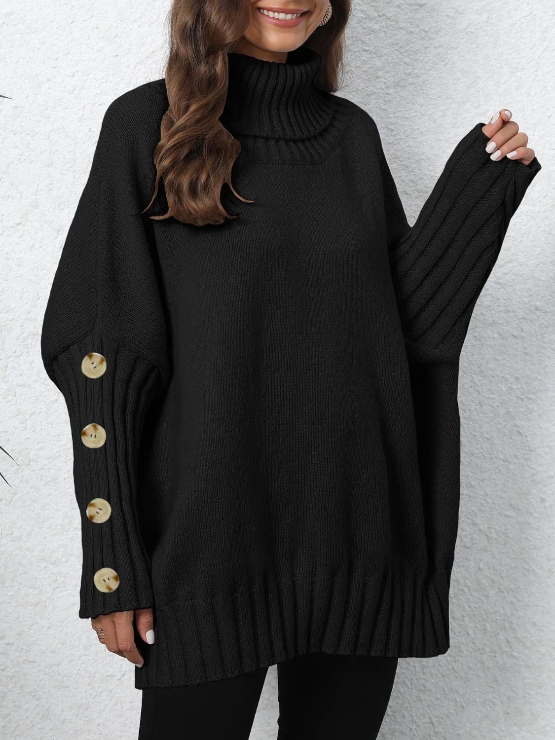 Turtleneck Long Sleeve Sweater sold by Charming Charlie product image thumbnail 4