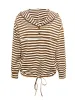 Drawstring Striped Long Sleeve Hoodie sold by Charming Charlie