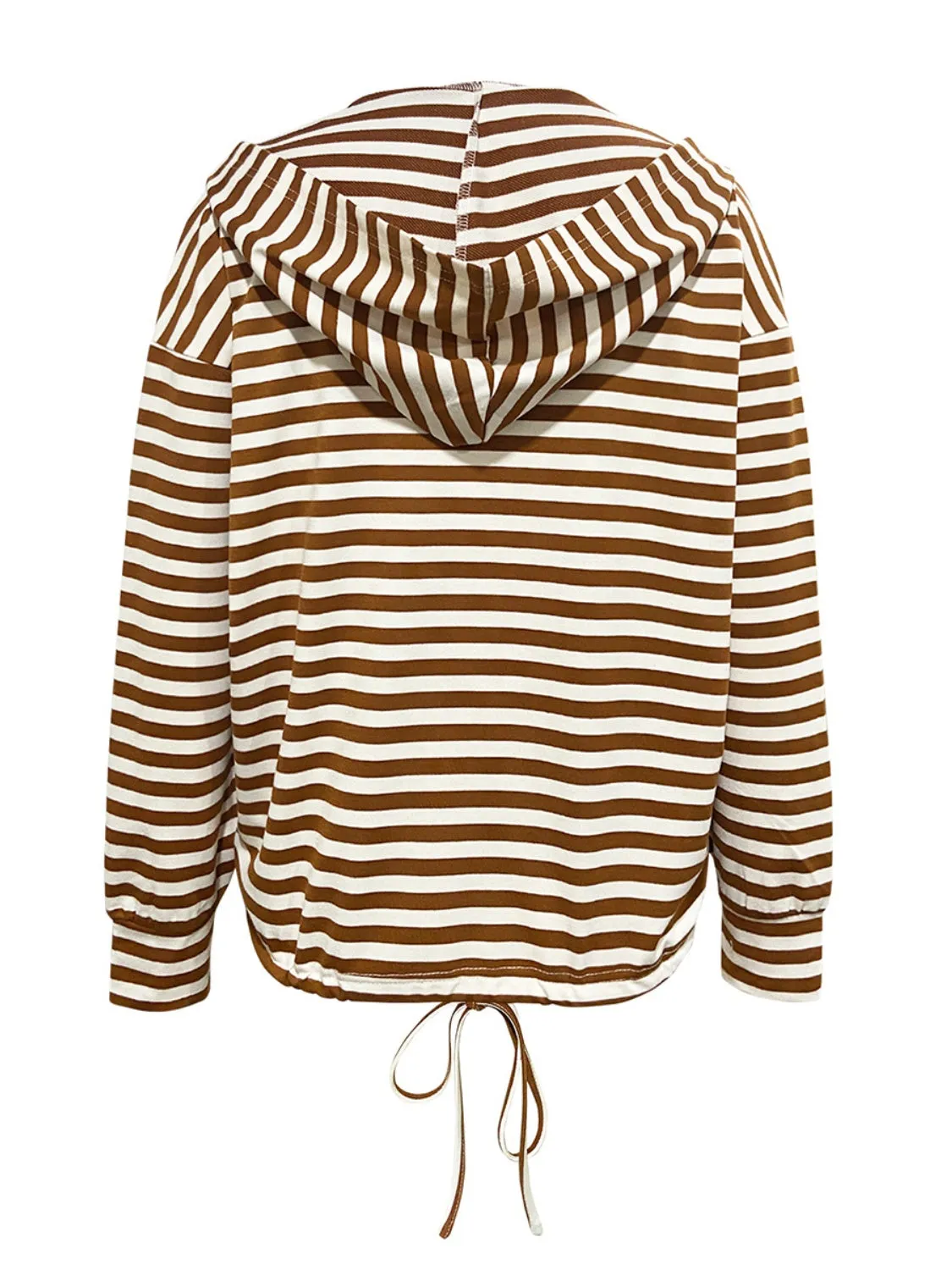 Drawstring Striped Long Sleeve Hoodie sold by Charming Charlie product image thumbnail 3