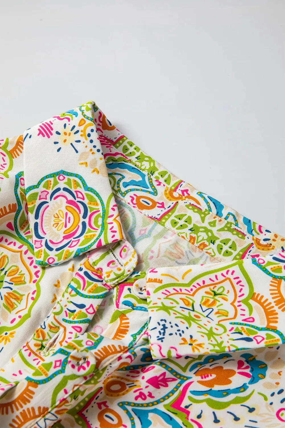 Tied Printed Long Sleeve Midi Dress sold by Charming Charlie product image thumbnail 5