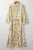 Tied Printed Long Sleeve Midi Dress sold by Charming Charlie