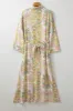 Tied Printed Long Sleeve Midi Dress sold by Charming Charlie