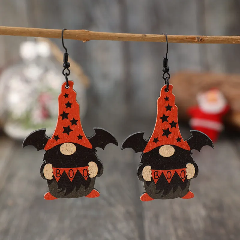 Wooden Point Hat Gnome Shape Earrings sold by Charming Charlie