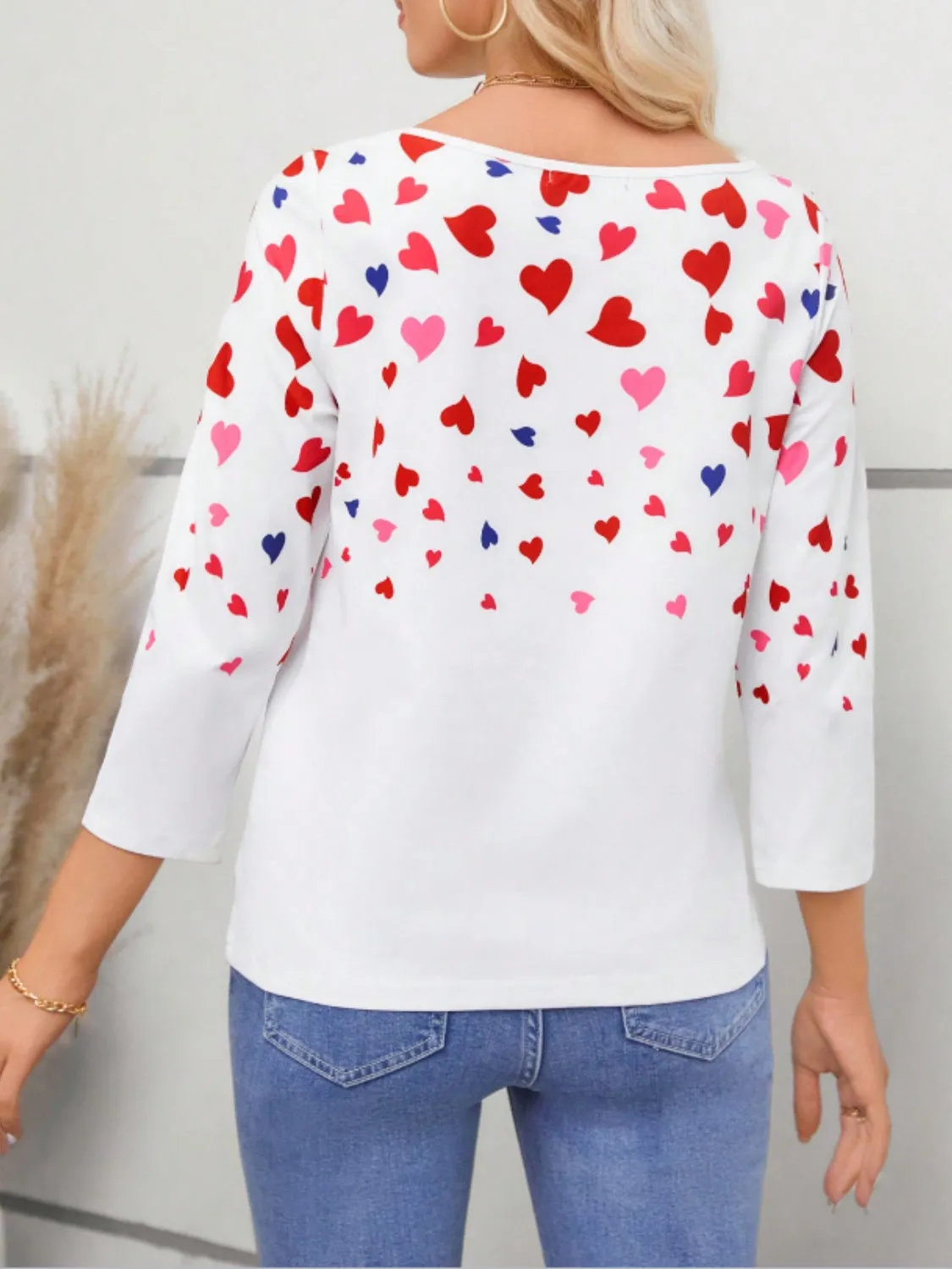 Heart Round Neck Long Sleeve T-Shirt sold by Charming Charlie product image thumbnail 2