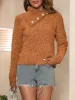 Asymmetric Collared Neck Long Sleeve Sweater sold by Charming Charlie