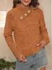 Asymmetric Collared Neck Long Sleeve Sweater sold by Charming Charlie