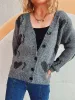 Heart Button Up Long Sleeve Cardigan sold by Charming Charlie