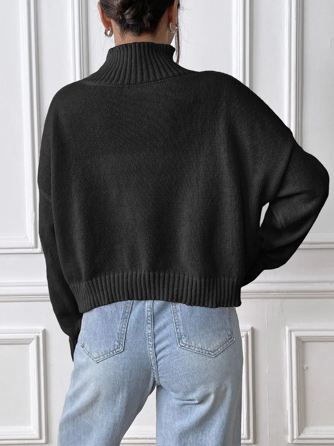 Bow Turtleneck Long Sleeve Sweater sold by Charming Charlie product image thumbnail 4