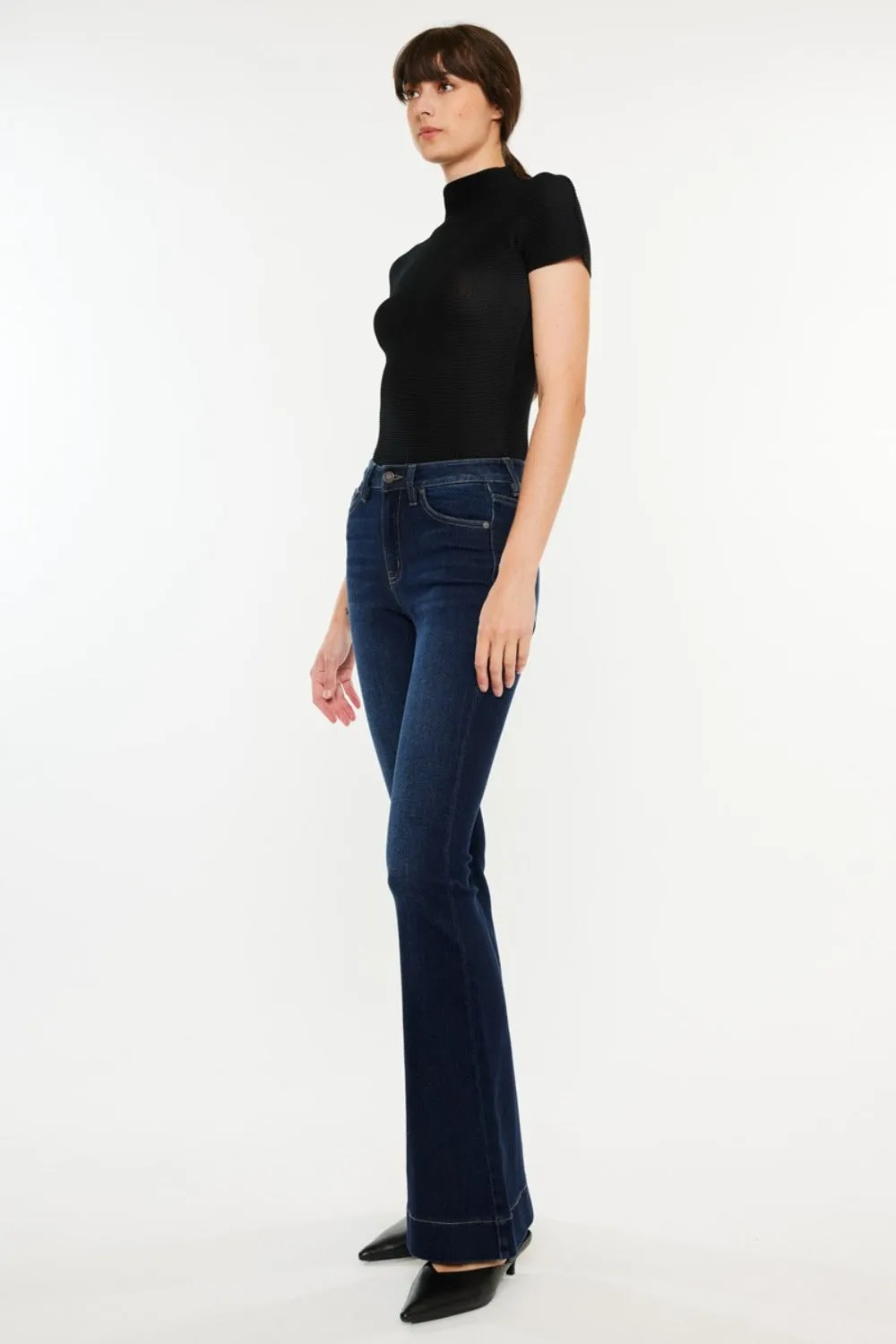 Kancan High Rise Slim Flare Jeans sold by Charming Charlie product image thumbnail 3