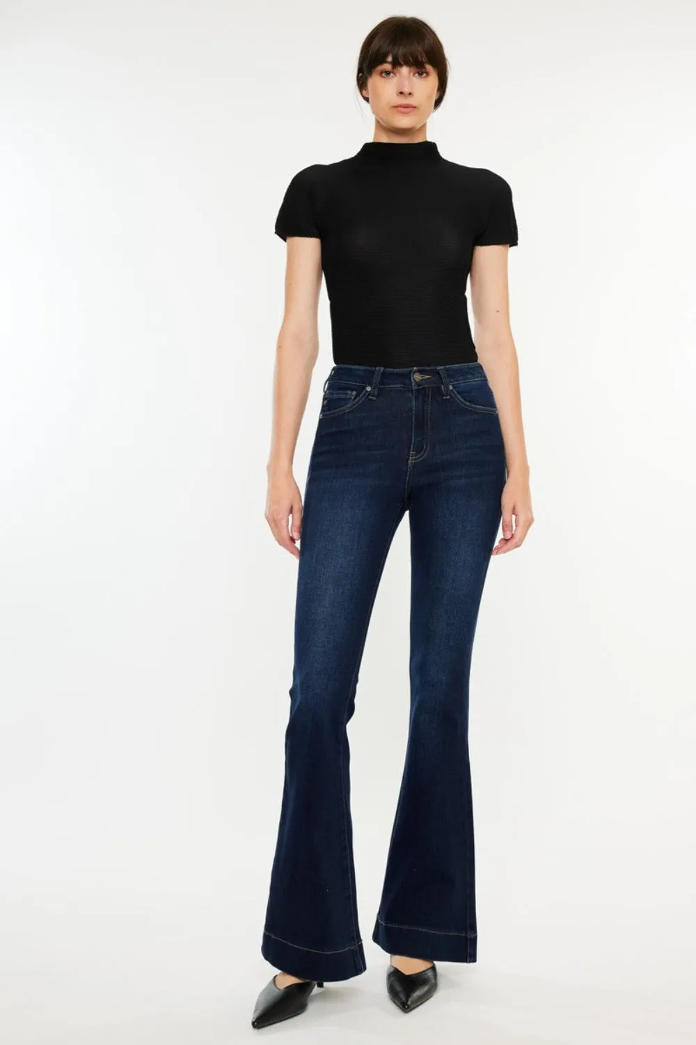 Kancan High Rise Slim Flare Jeans sold by Charming Charlie