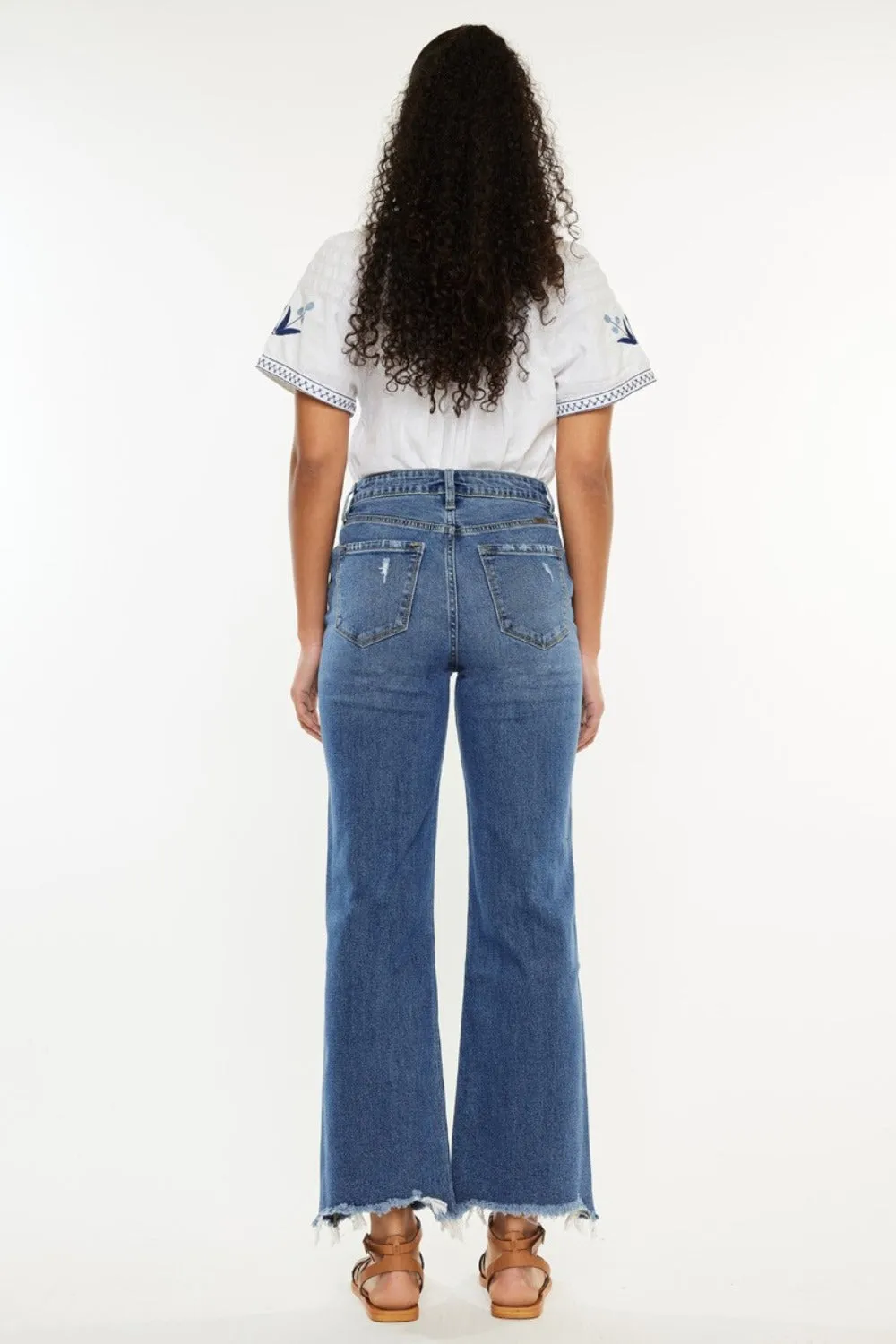 Kancan Full Size High Rise Slim Wide Leg Jeans sold by Charming Charlie product image thumbnail 2