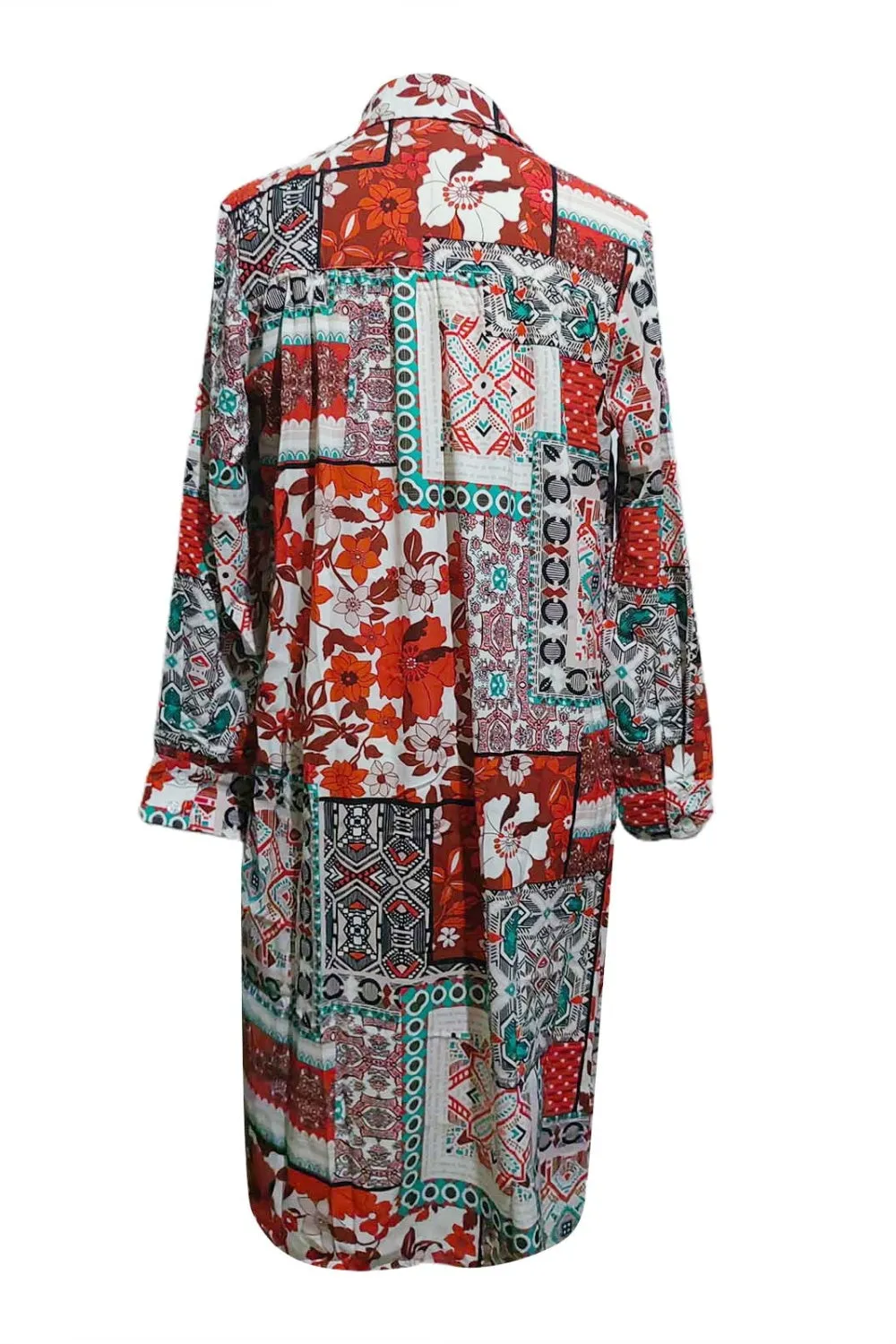 Printed Button Up Long Sleeve Cardigan sold by Charming Charlie product image thumbnail 5
