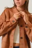 HYFVE Suede Button Down Cropped Jacket sold by Charming Charlie