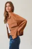 HYFVE Suede Button Down Cropped Jacket sold by Charming Charlie