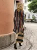 Full Size Contrast Stripes Long Sleeve Mini Dress sold by Charming Charlie
