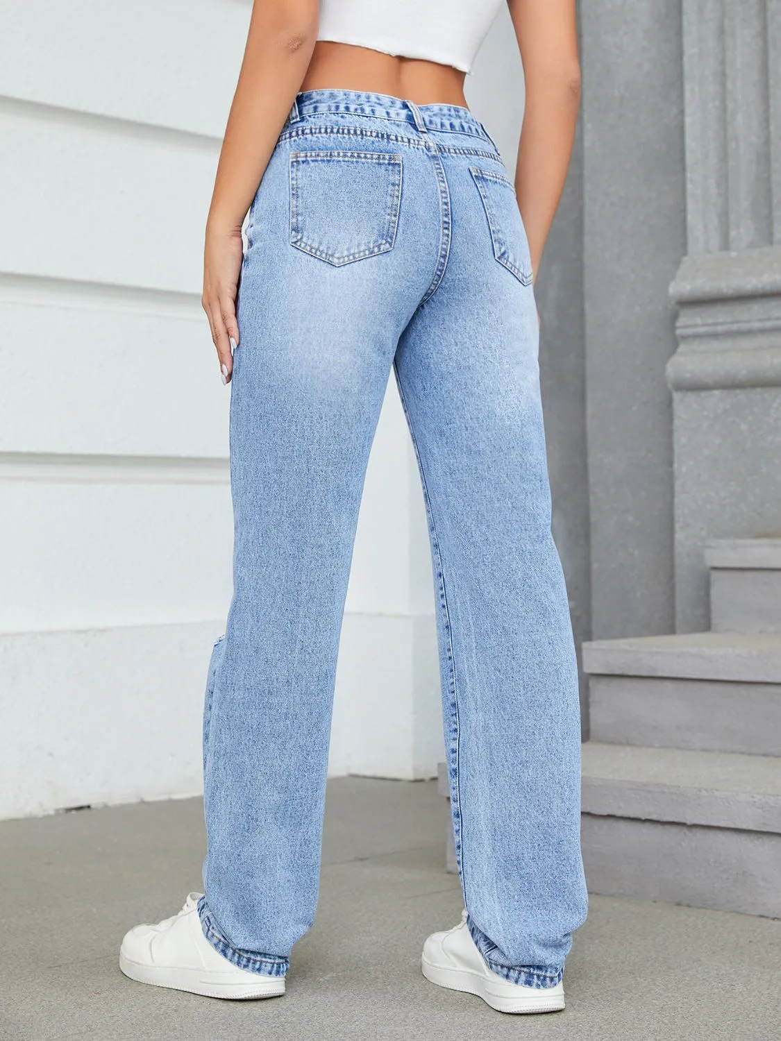 Distressed Jeans with Pockets sold by Charming Charlie product image thumbnail 2