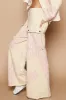 POL Crochet Contrast Drawstring Wide Leg Pants sold by Charming Charlie