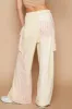 POL Crochet Contrast Drawstring Wide Leg Pants sold by Charming Charlie