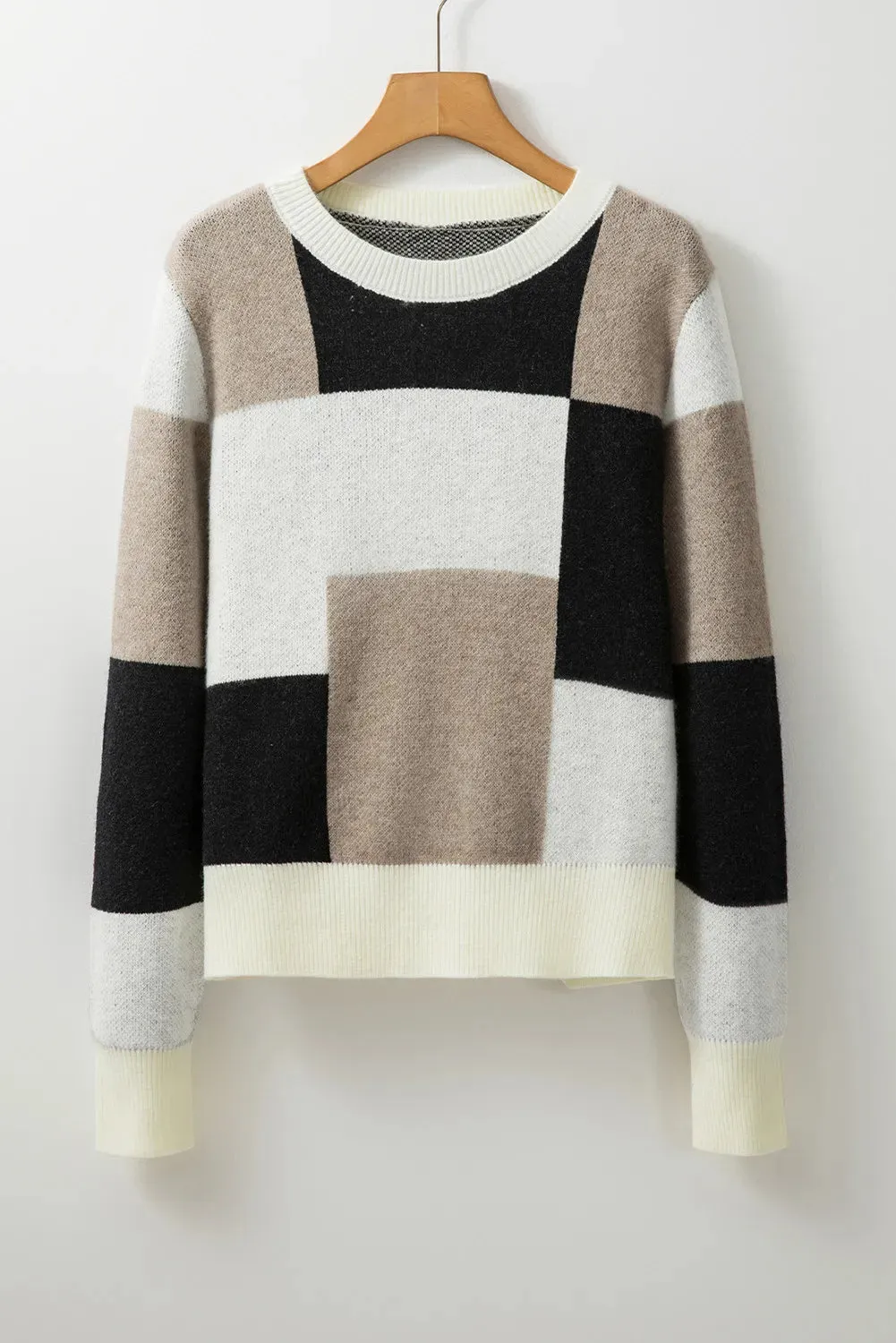 Color Block Round Neck Long Sleeve Sweater sold by Charming Charlie product image thumbnail 3