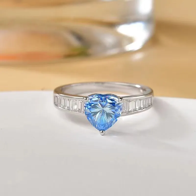2 Carat Moissanite 925 Sterling Silver Ring sold by Charming Charlie product image thumbnail 2