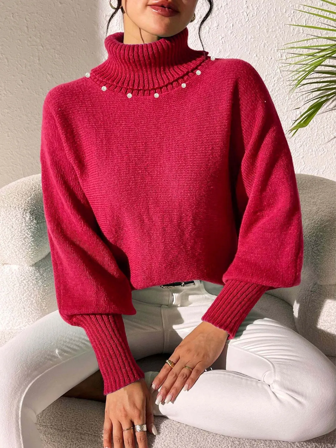 Turtleneck Long Sleeve Sweater sold by Charming Charlie product image thumbnail 3