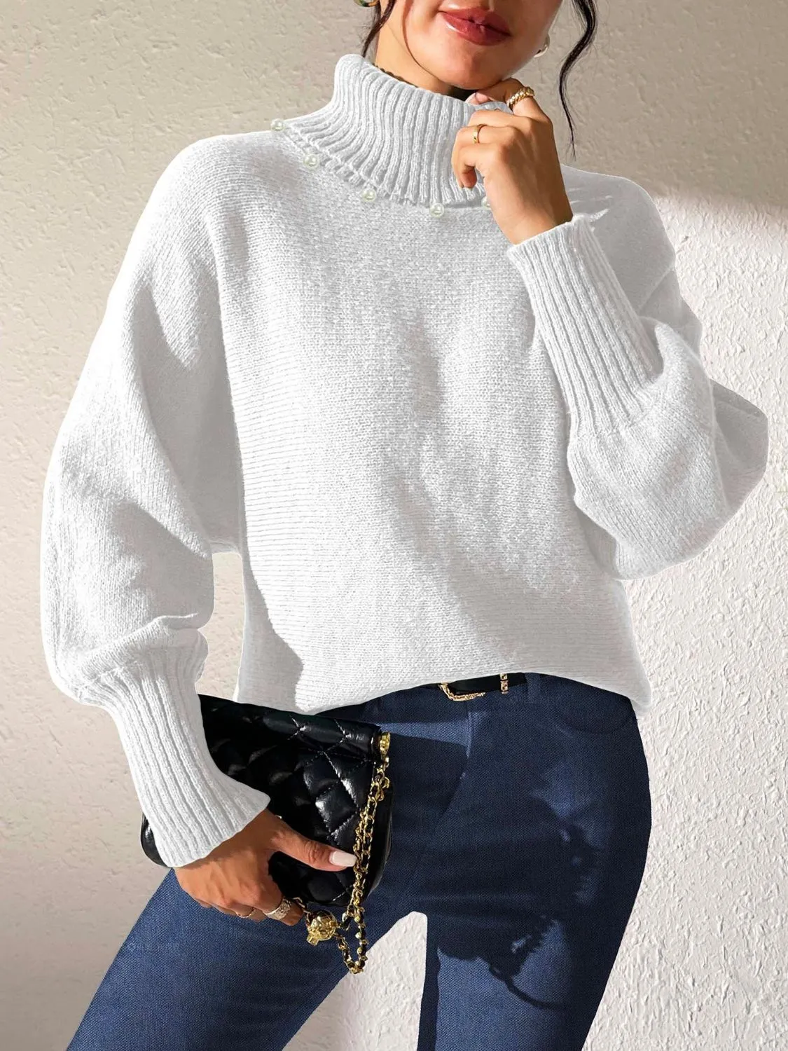 Turtleneck Long Sleeve Sweater sold by Charming Charlie product image thumbnail 5