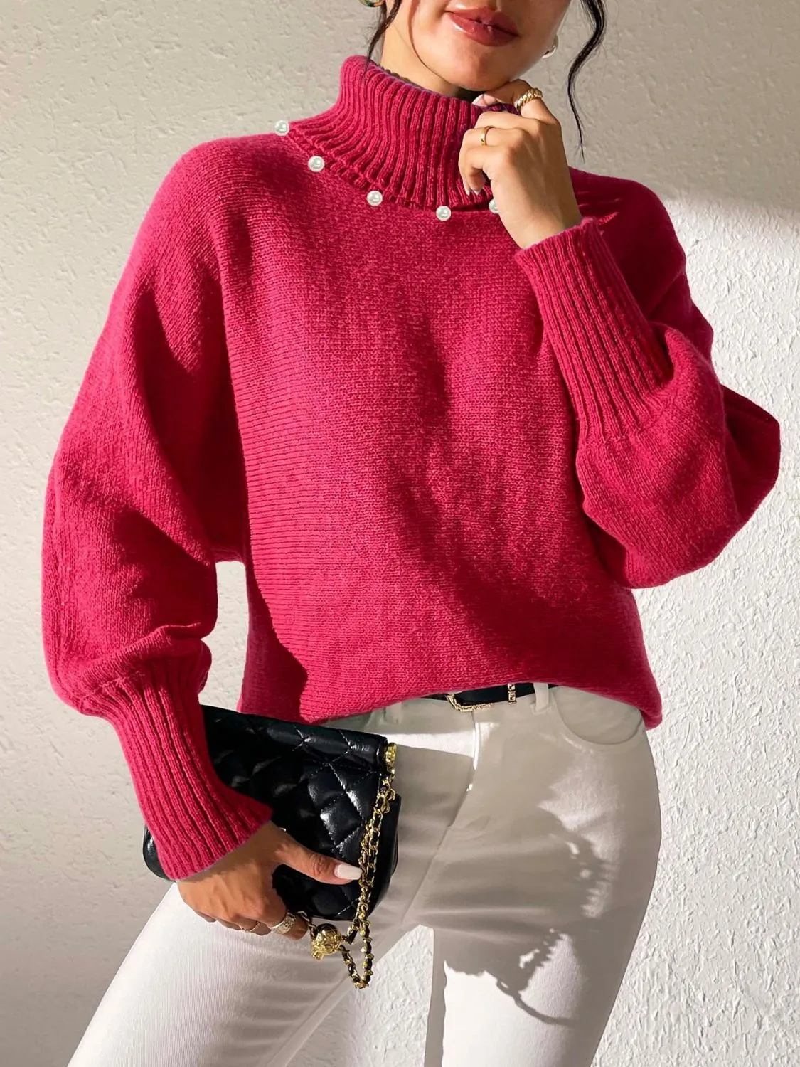 Turtleneck Long Sleeve Sweater sold by Charming Charlie product image thumbnail 2