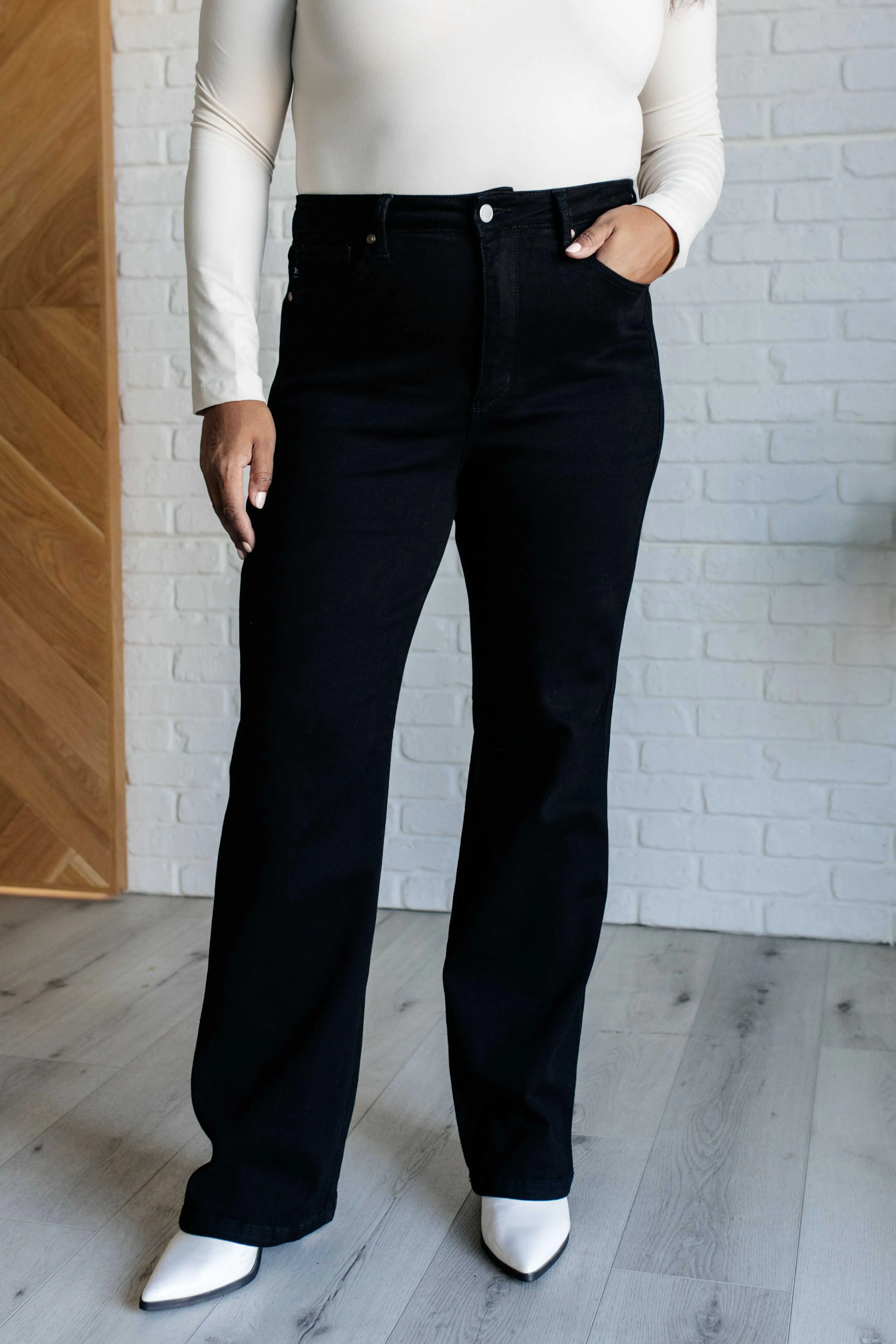 Angelica High Rise Control Top Classic Straight Jeans sold by Charming Charlie product image thumbnail 3