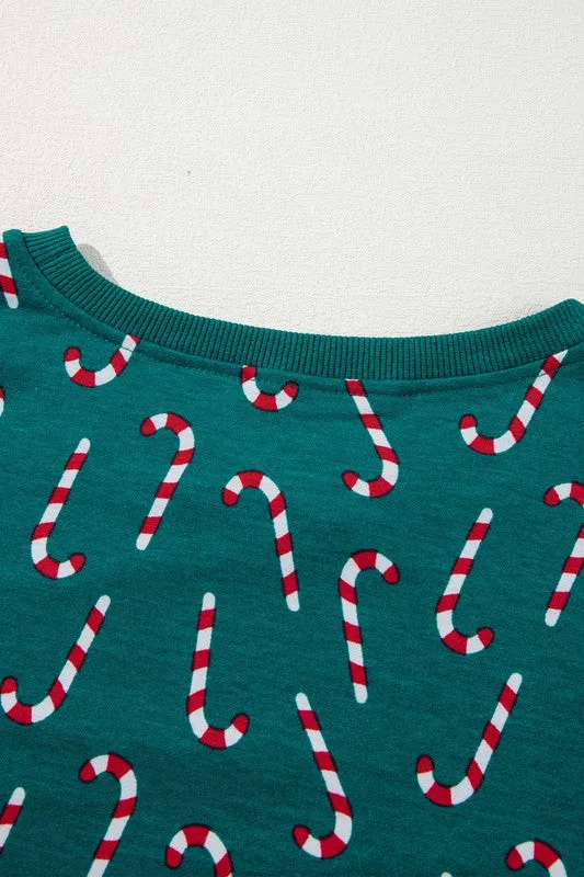 Christmas Candy Cane Top and Pants Loungewear Set sold by Charming Charlie product image thumbnail 5