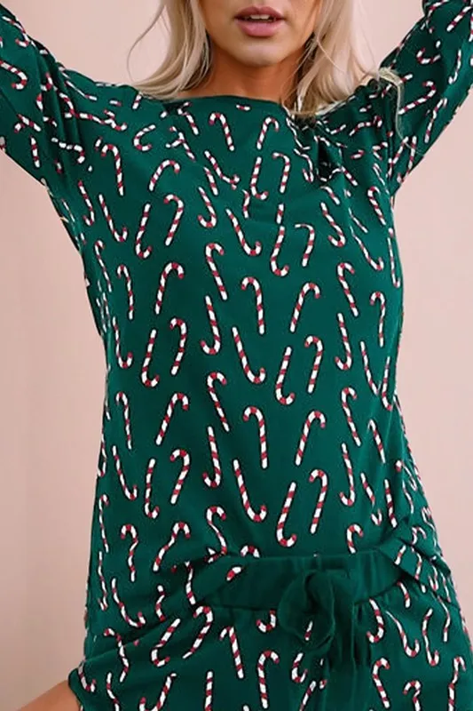 Christmas Candy Cane Top and Pants Loungewear Set sold by Charming Charlie product image thumbnail 2