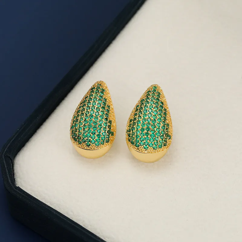 18K Gold-Plated Zircon Teardrop Earring sold by Charming Charlie