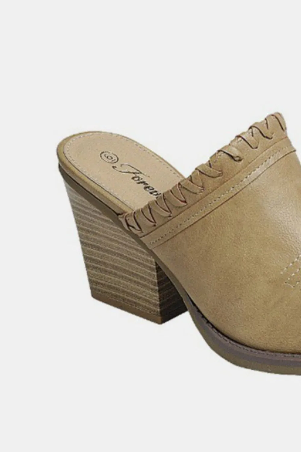 Forever Link Pointy Toe Slip On Chunky Mules sold by Charming Charlie product image thumbnail 2