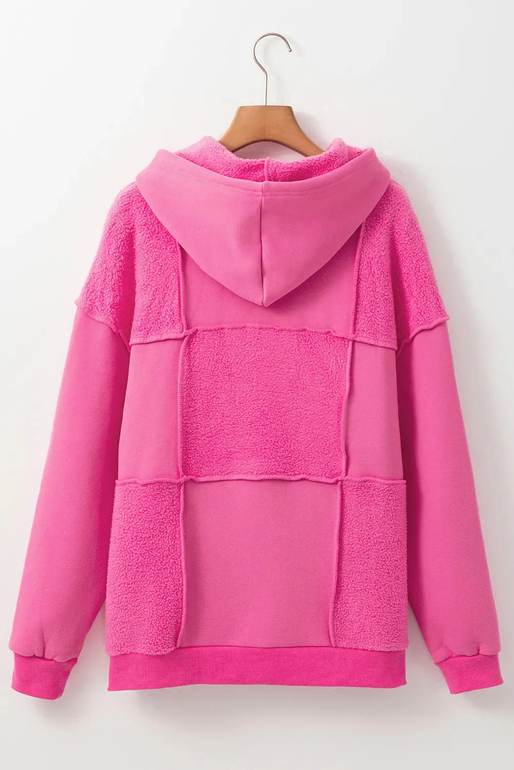 Exposed Seam Dropped Shoulder Long Sleeve Hoodie sold by Charming Charlie product image thumbnail 4