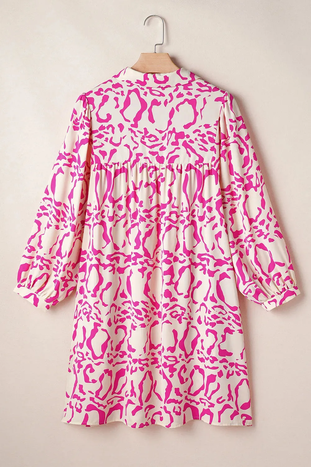 Printed Johnny Collar Long Sleeve Mini Dress sold by Charming Charlie product image thumbnail 3