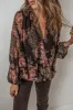 Printed Surplice Long Sleeve Blouse sold by Charming Charlie