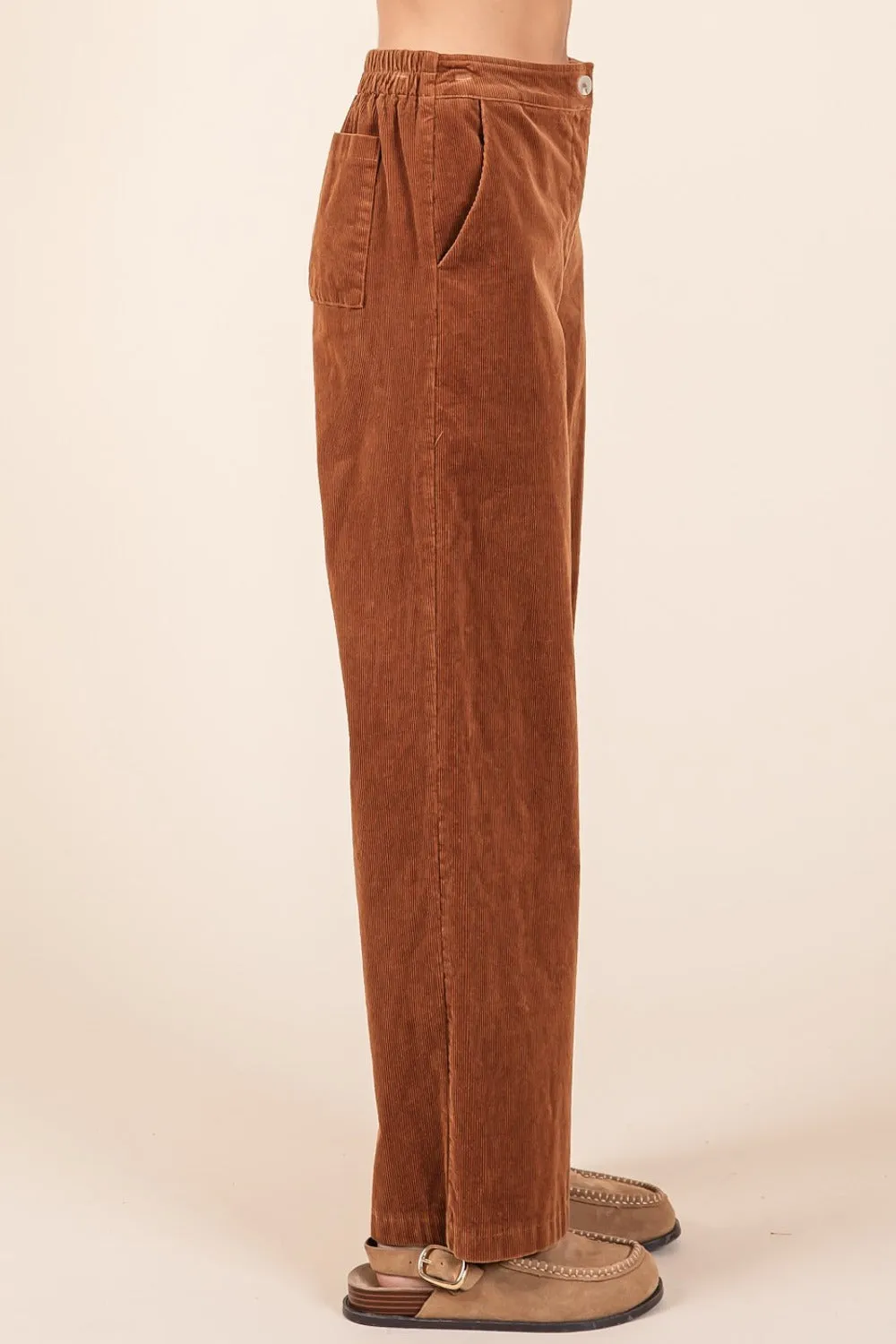Mittoshop Corduroy Back Elastic Waist Pants sold by Charming Charlie product image thumbnail 3