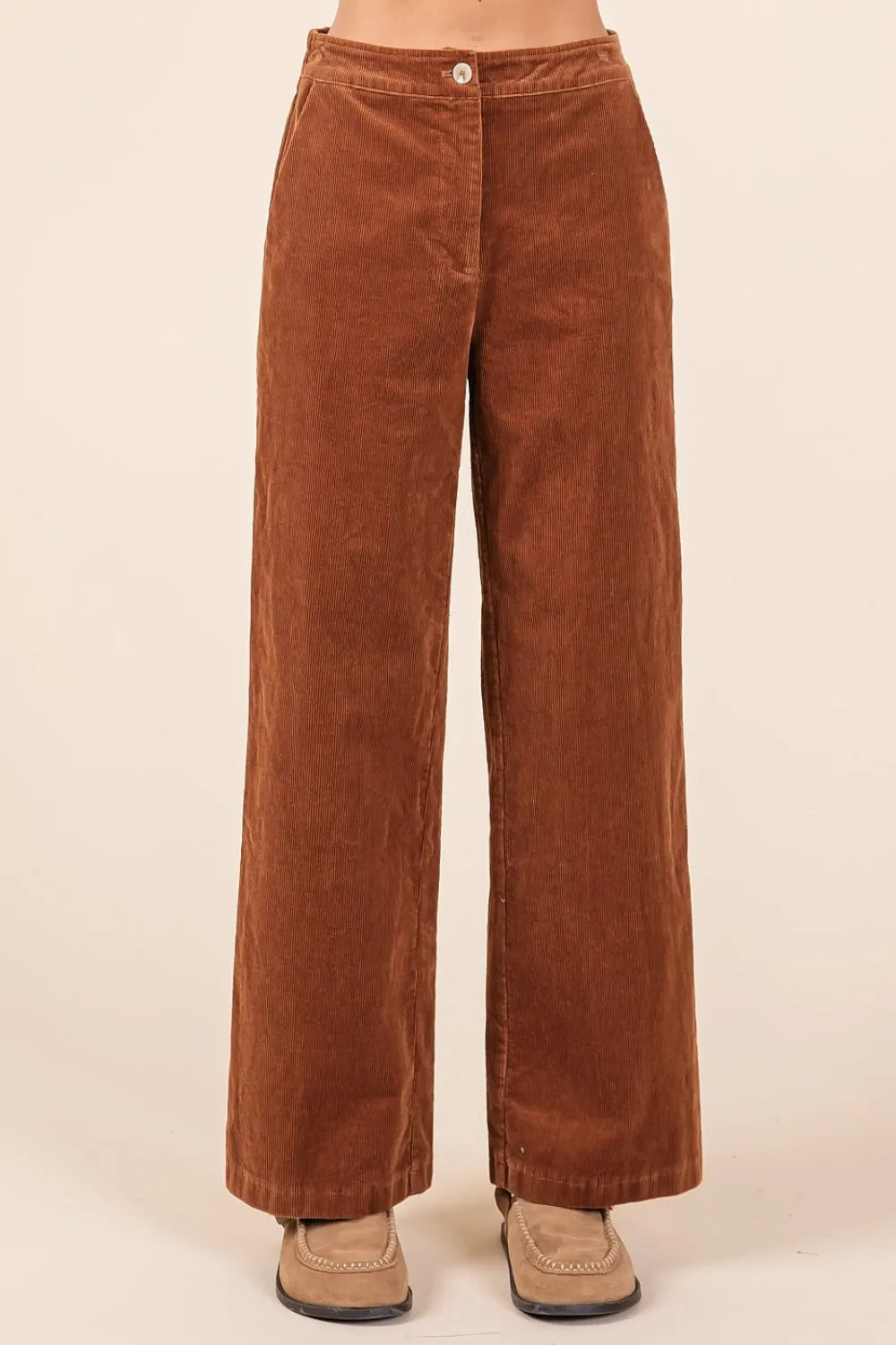 Mittoshop Corduroy Back Elastic Waist Pants sold by Charming Charlie product image thumbnail 4