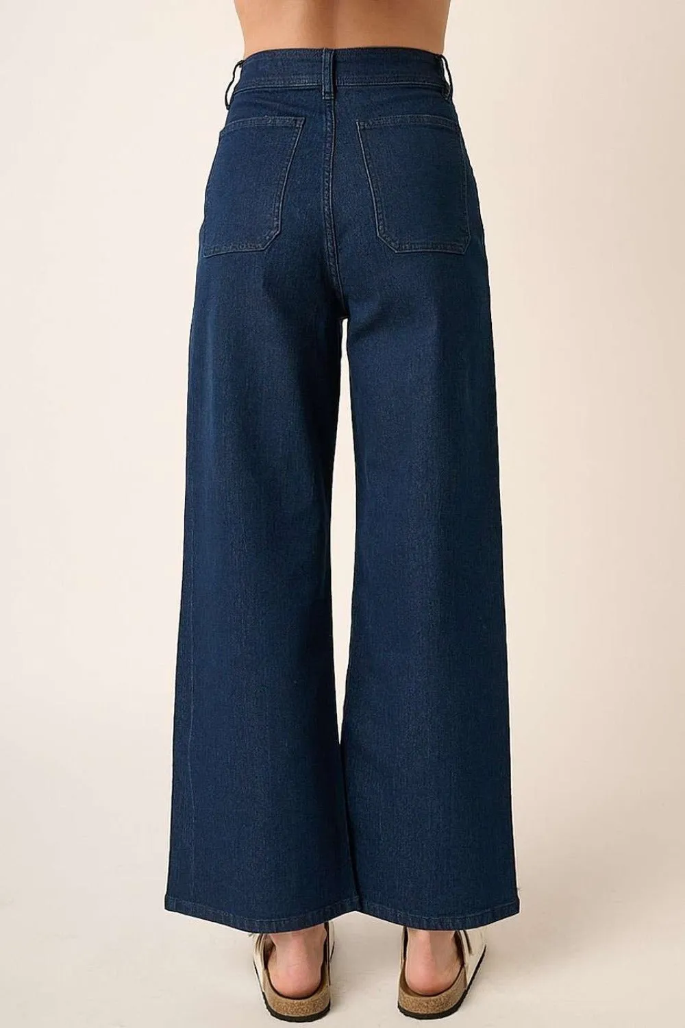 Mittoshop High Waist Wide Leg Jeans sold by Charming Charlie product image thumbnail 2