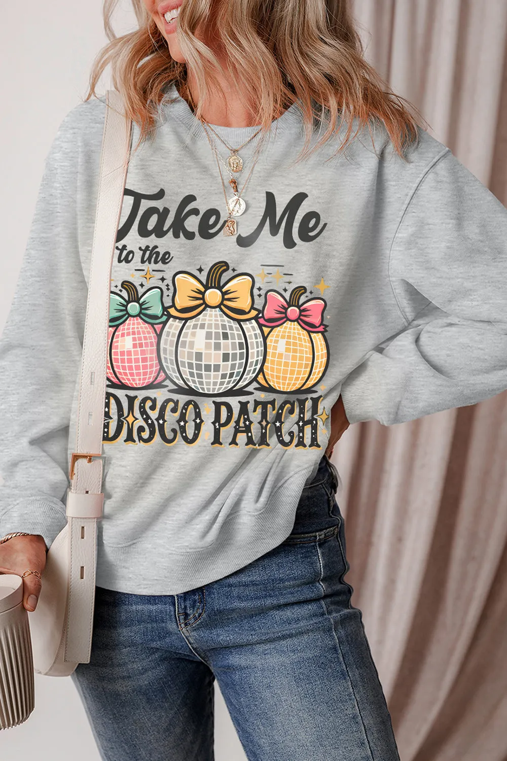 Graphic Round Neck Long Sleeve Sweatshirt sold by Charming Charlie
